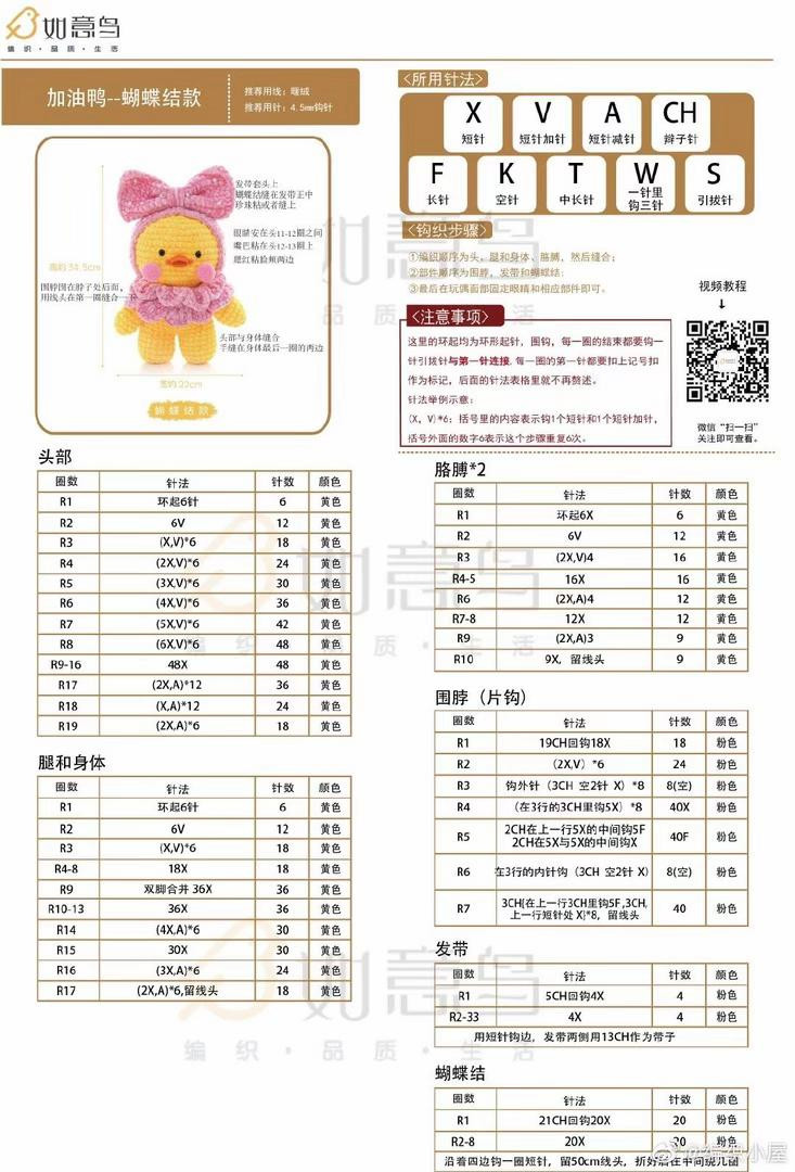 Amigurumi Duck Cosplay Crochet Pattern: Butterfly, Deer, Frog & Party Hat Versions