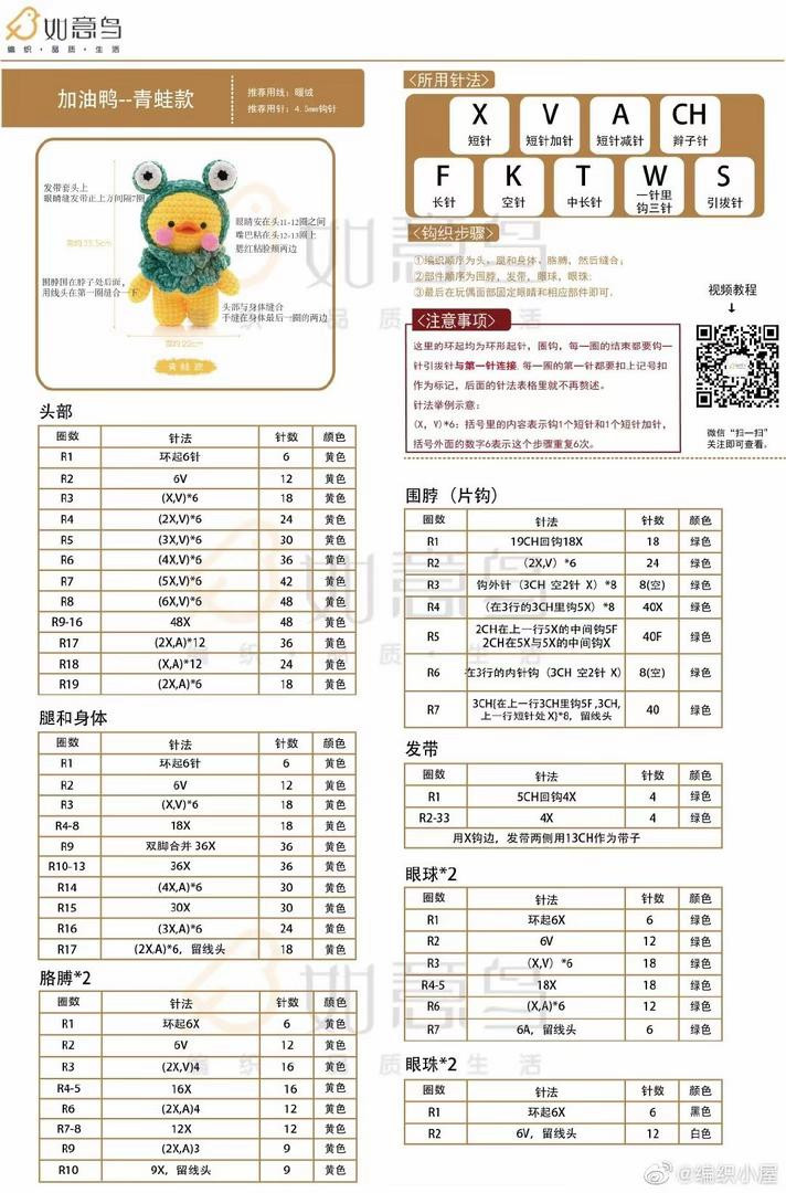 Amigurumi Duck Cosplay Crochet Pattern: Butterfly, Deer, Frog & Party Hat Versions