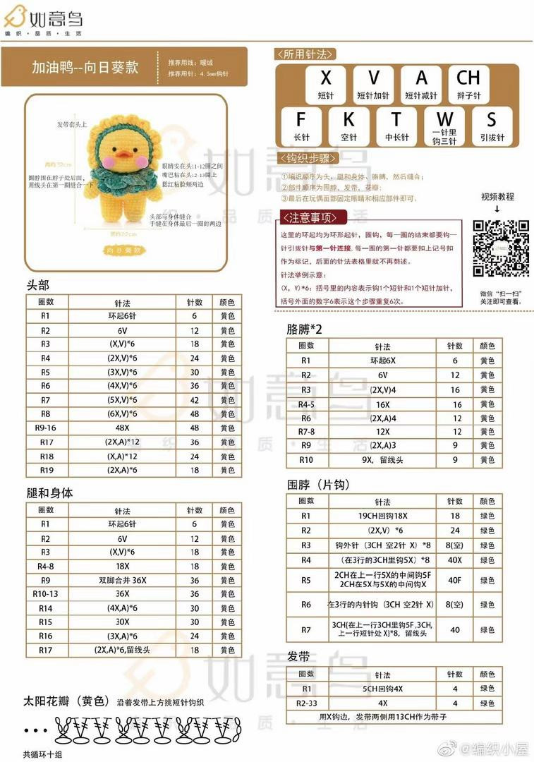 Amigurumi Duck Cosplay Crochet Pattern: Butterfly, Deer, Frog & Party Hat Versions