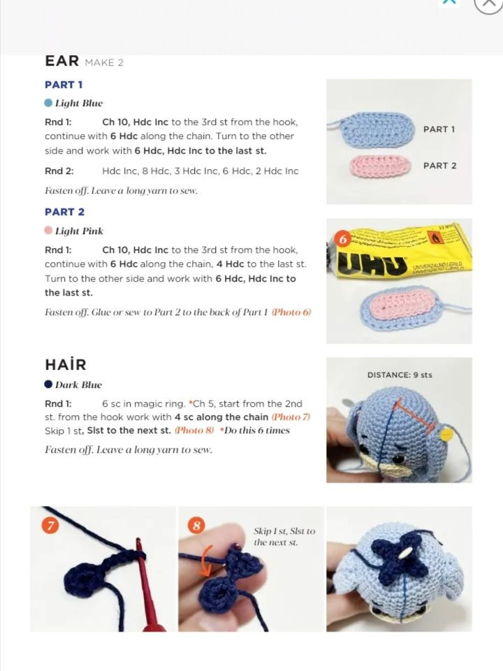 Amigurumi Elephant Crochet Pattern: Free Chart and Instructions