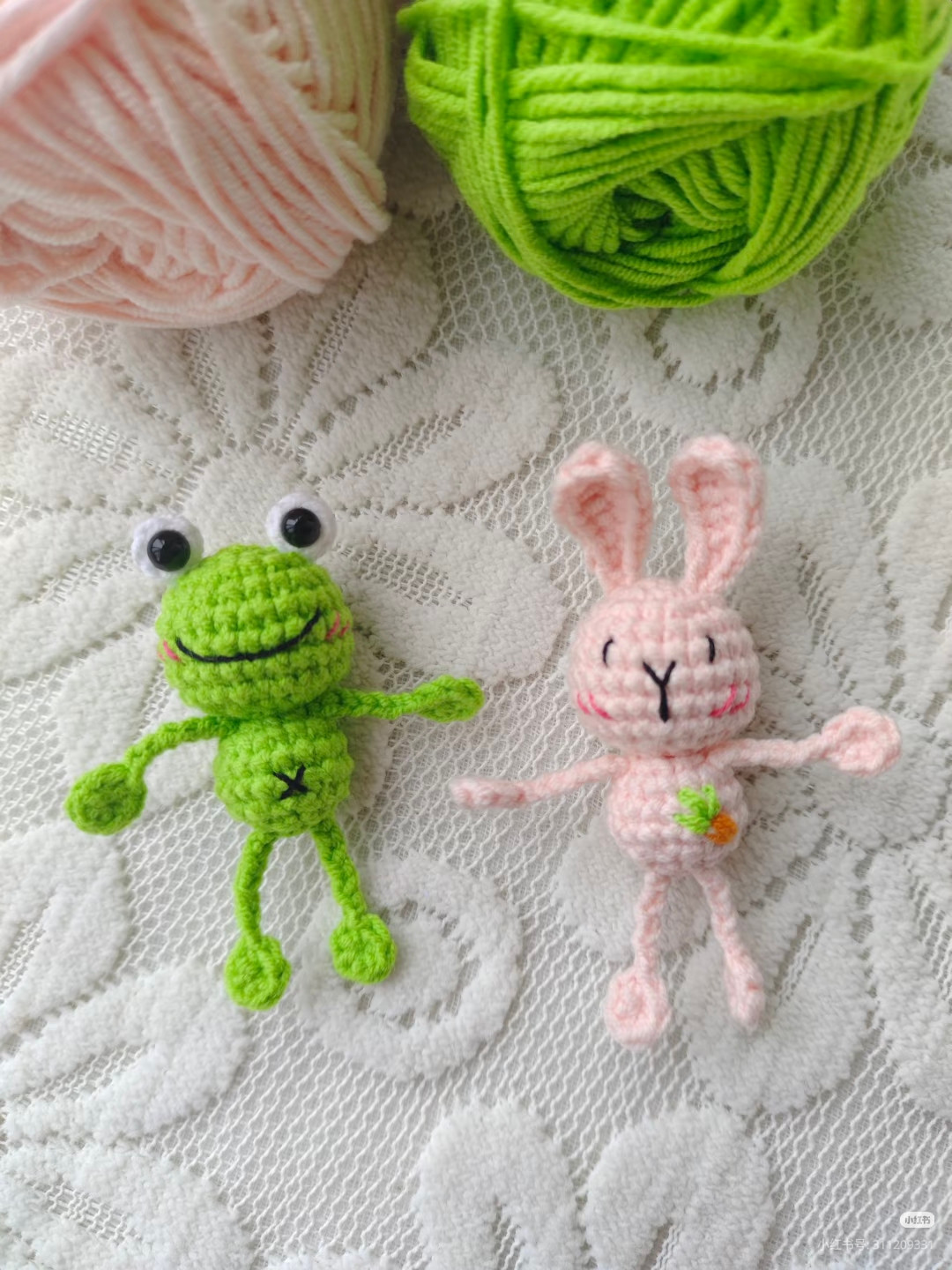 Amigurumi Frog and Rabbit Crochet Pattern Chart