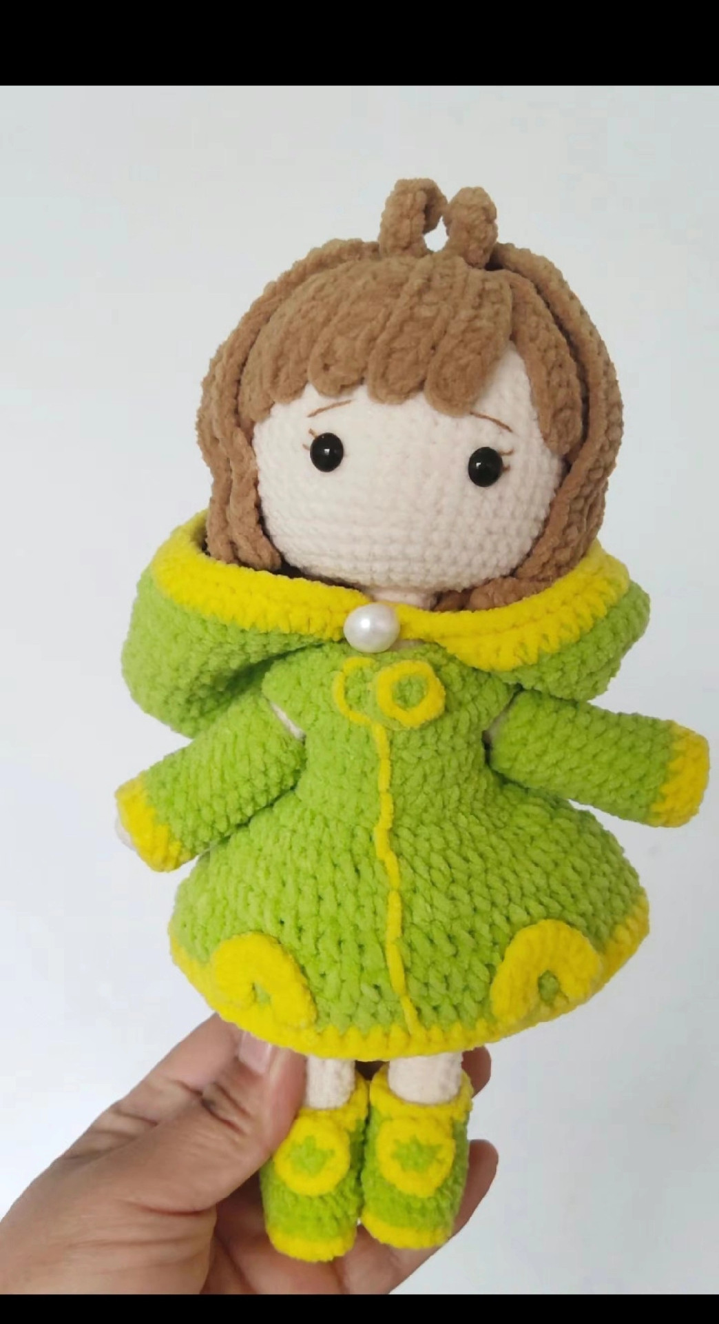 Amigurumi Frog Hoodie Pattern Chart for Doll