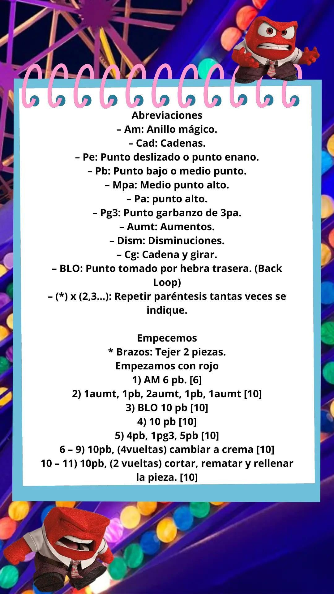 Amigurumi Furia Patrón Gratis - Instrucciones paso a paso para tejer personaje