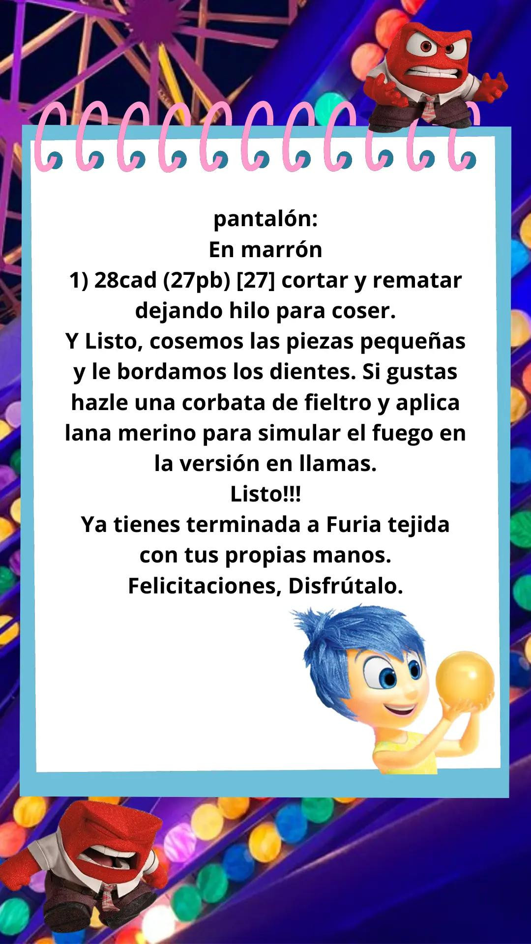 Amigurumi Furia Patrón Gratis - Instrucciones paso a paso para tejer personaje