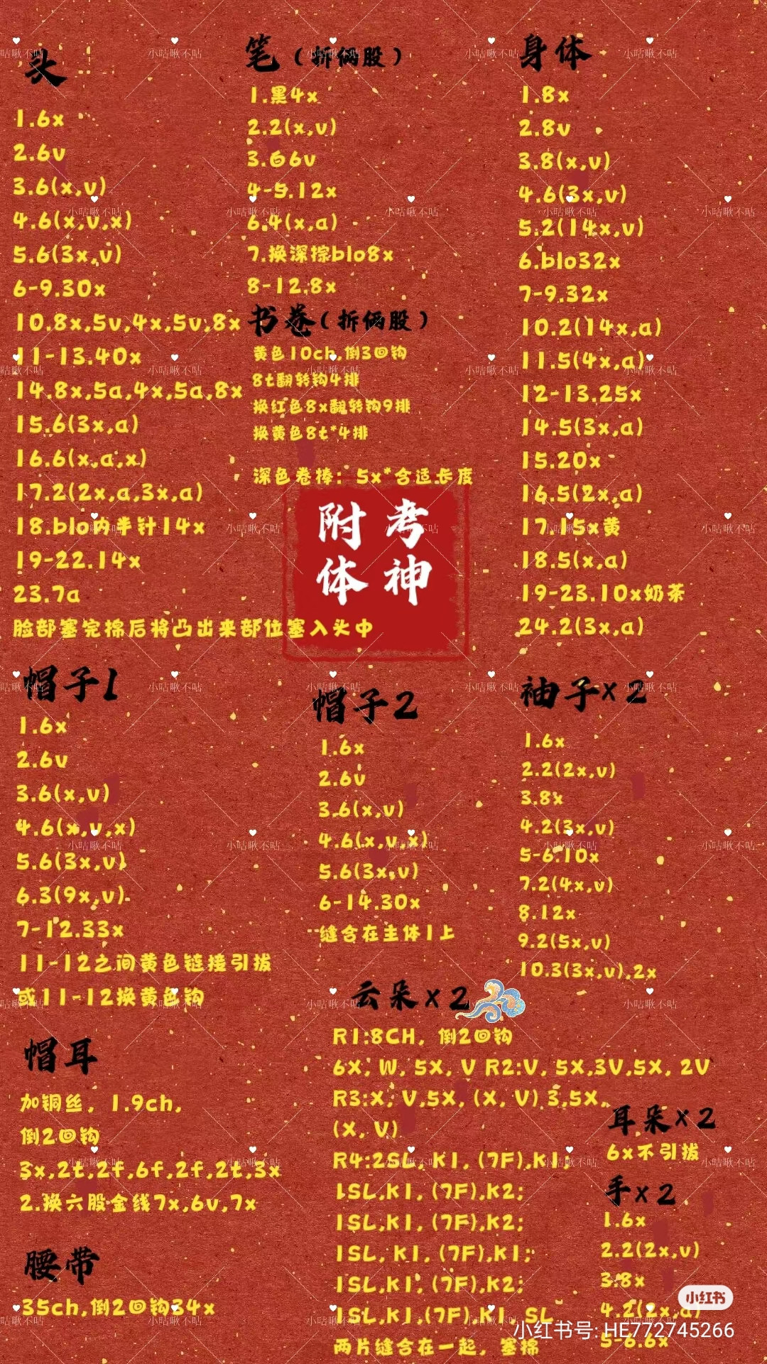 Amigurumi God of Wealth Capybara Crochet Pattern