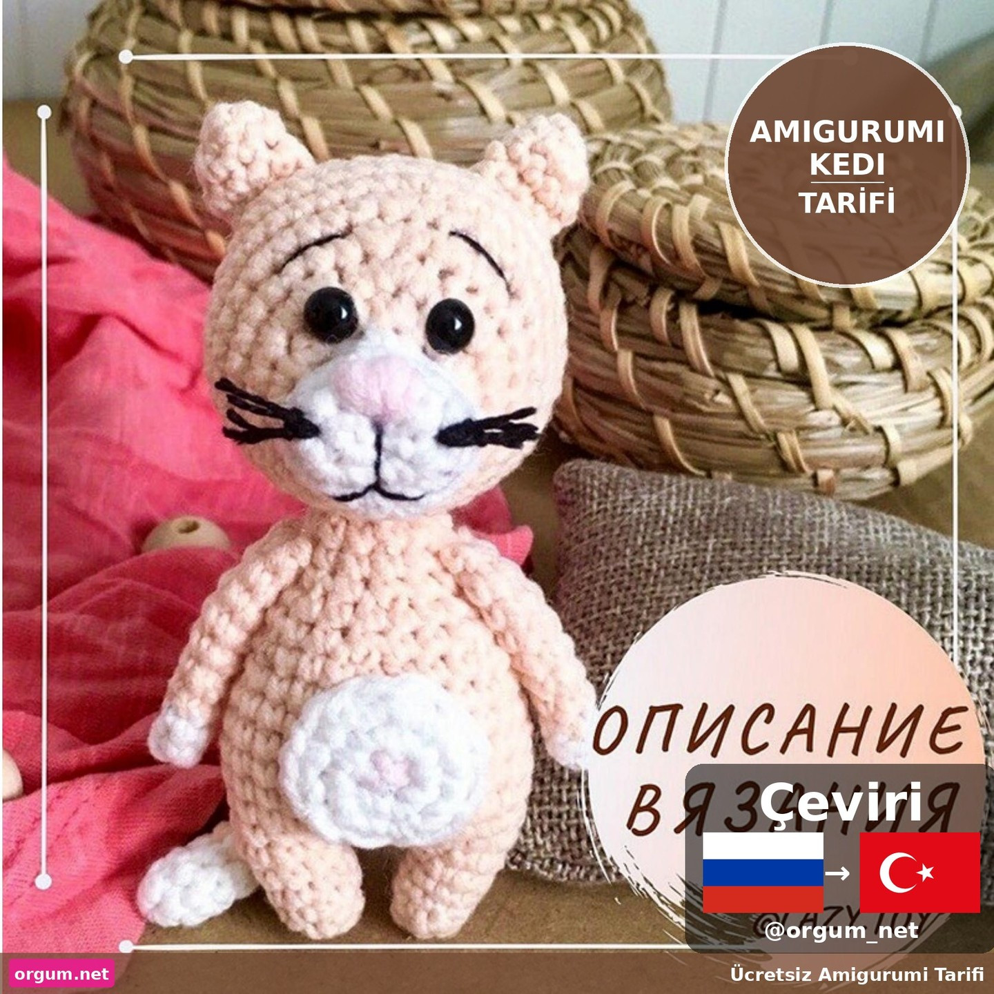 Amigurumi Kedi: Ücretsiz Móc Len Hướng Dẫn Chi Tiết Từ A-Z