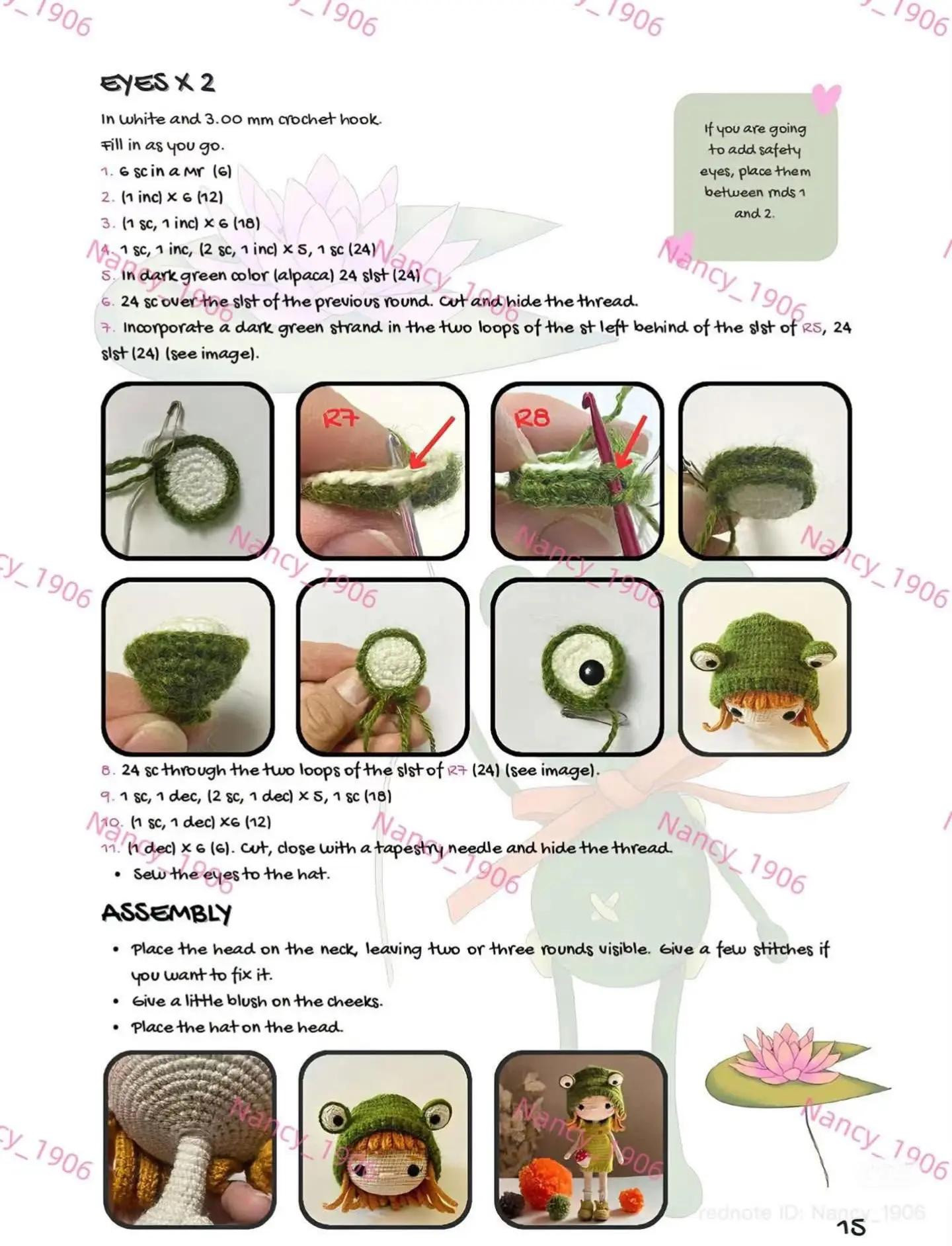 Amigurumi Laia Frog Girl Doll Crochet Pattern Tutorial