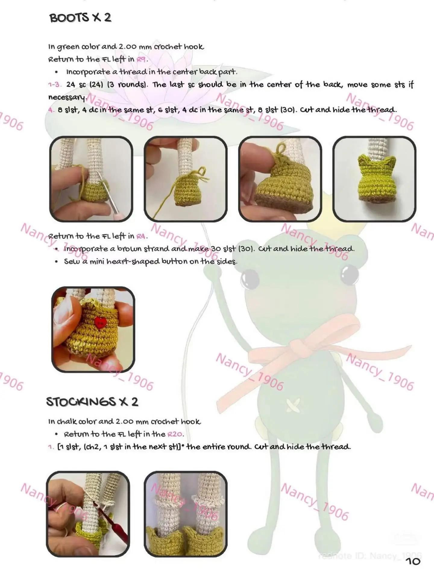 Amigurumi Laia Frog Girl Doll Crochet Pattern Tutorial