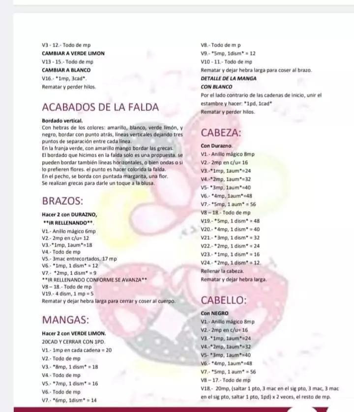 Amigurumi Maria Mazahua Doll Crochet Pattern