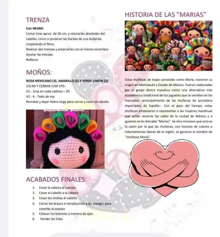 Amigurumi Maria Mazahua Doll Crochet Pattern