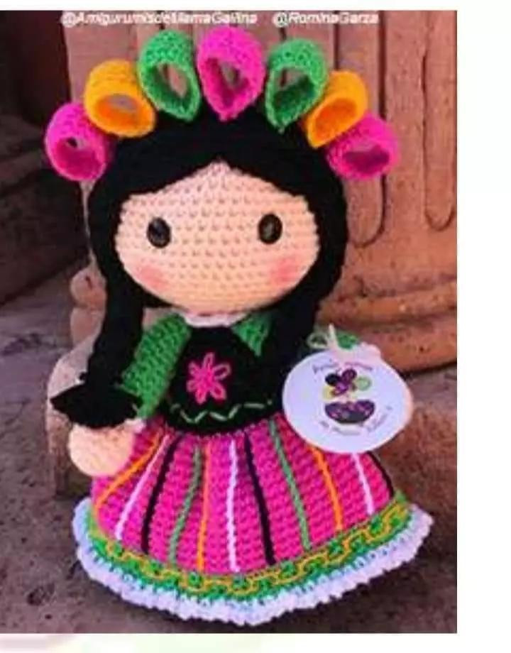 Amigurumi Maria Mazahua Doll Crochet Pattern