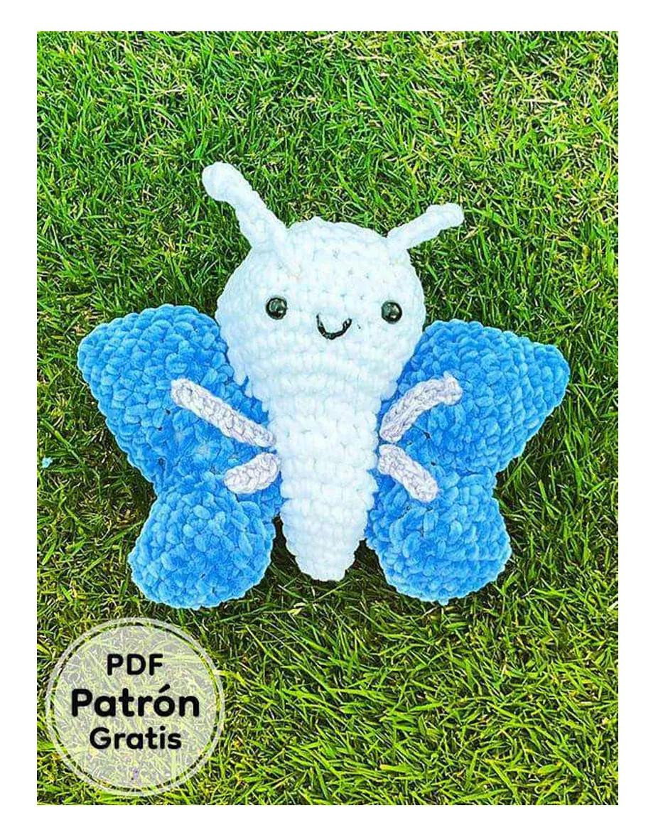 Amigurumi Mariposa de Peluche PDF Patrón Gratis