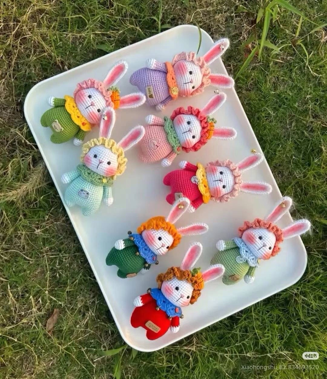 Amigurumi Milk Ball Rabbit Crochet Pattern Chart