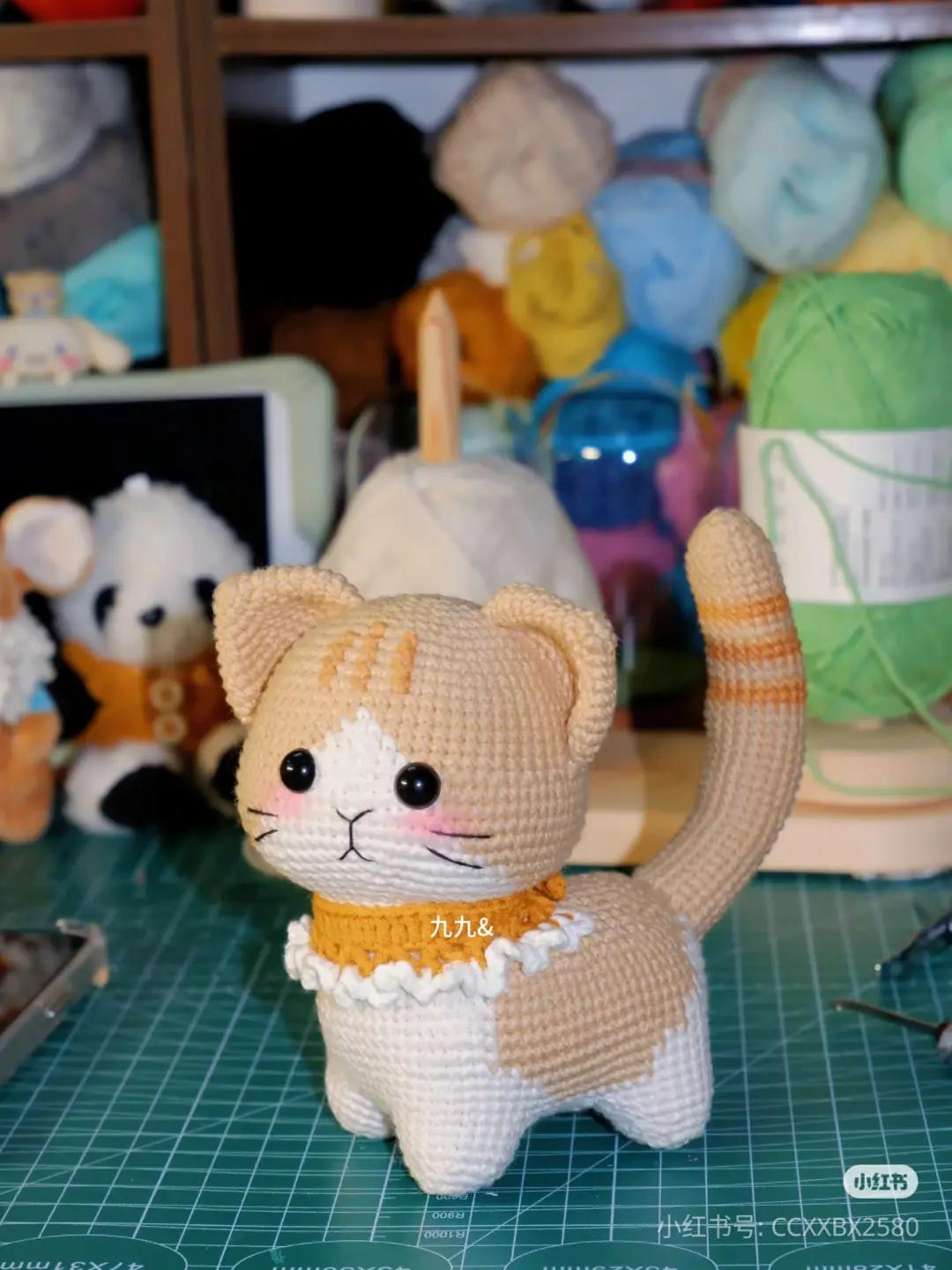 Amigurumi Orange Tabby Cat Crochet Pattern