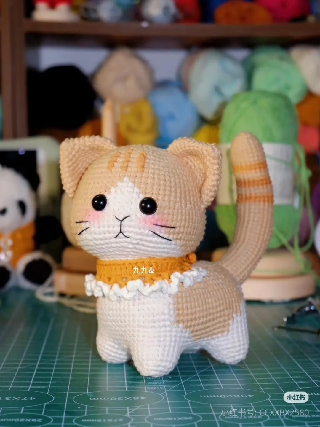Amigurumi Orange Tabby Cat Crochet Pattern