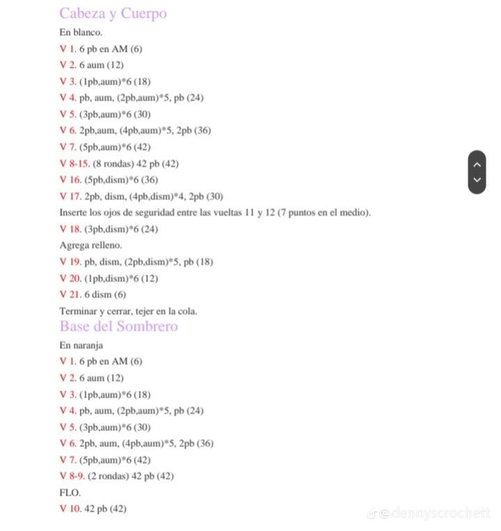 Amigurumi Pato Con Sombrero PDF Patrón Gratis