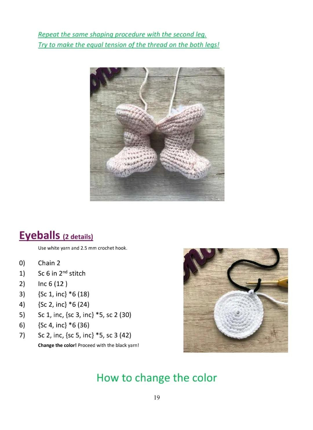 Amigurumi Pattern Krumm: Crochet Monster Doll Instructions