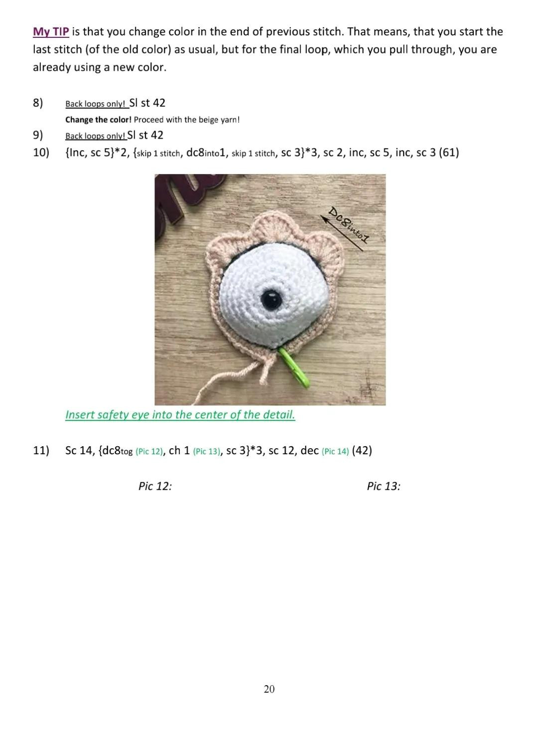 Amigurumi Pattern Krumm: Crochet Monster Doll Instructions