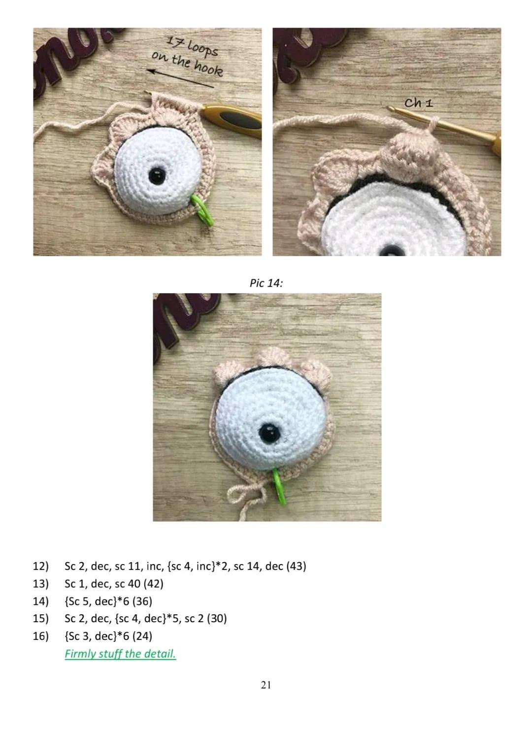 Amigurumi Pattern Krumm: Crochet Monster Doll Instructions