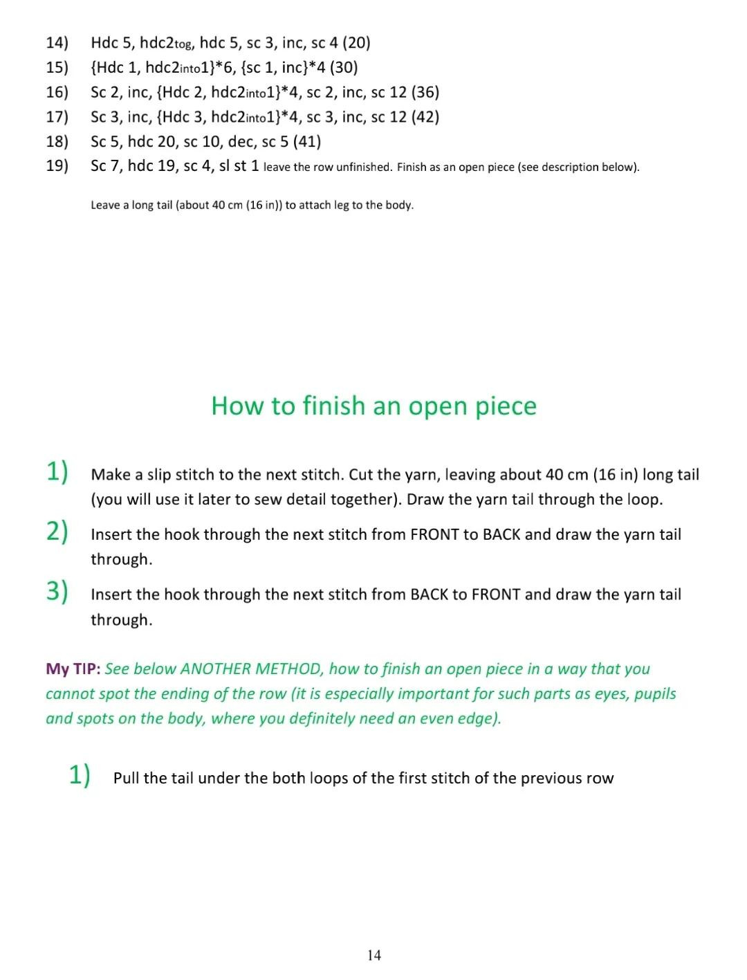 Amigurumi Pattern Krumm: Crochet Monster Doll Instructions