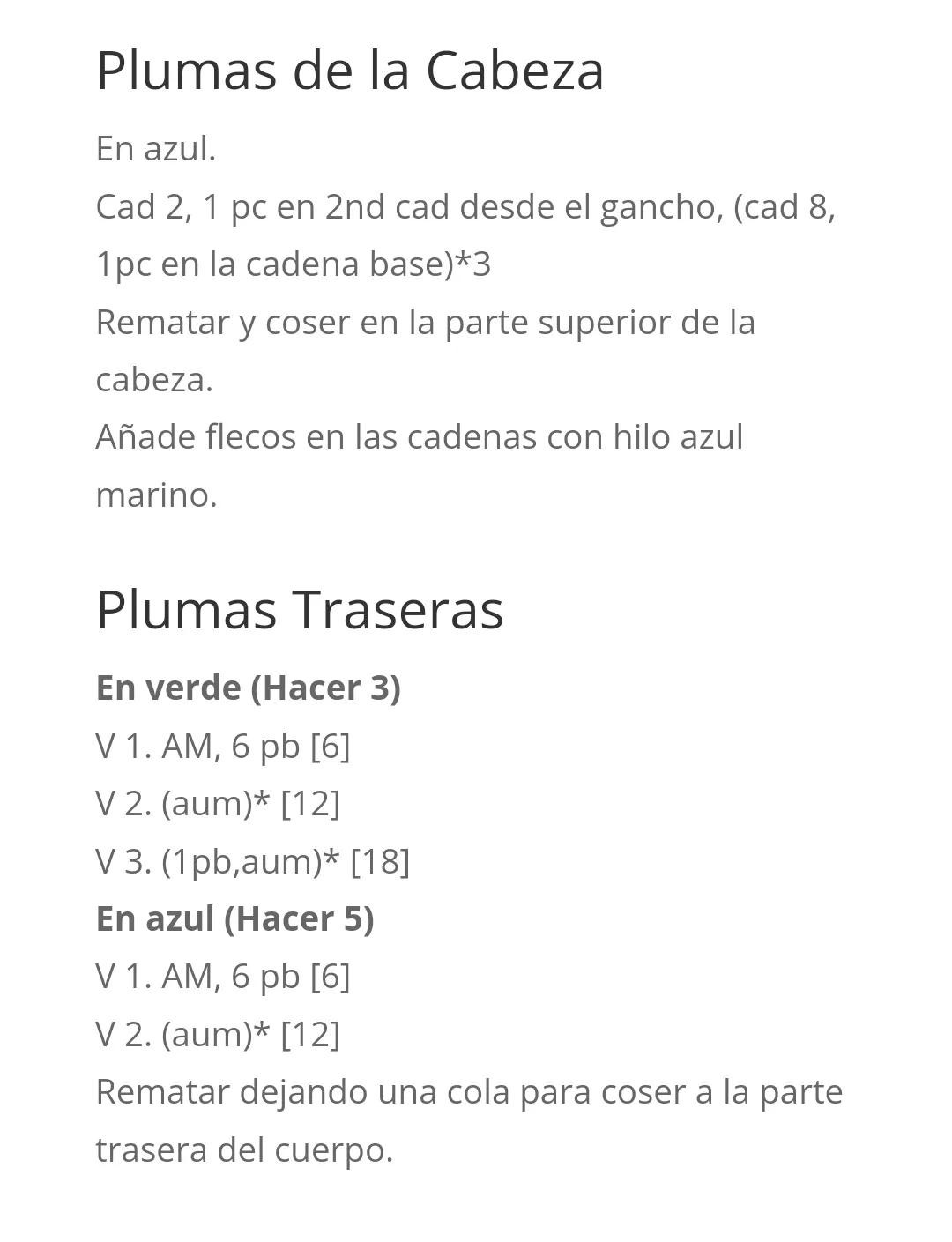 Amigurumi Pavo Real Louis - Patrón Gratis