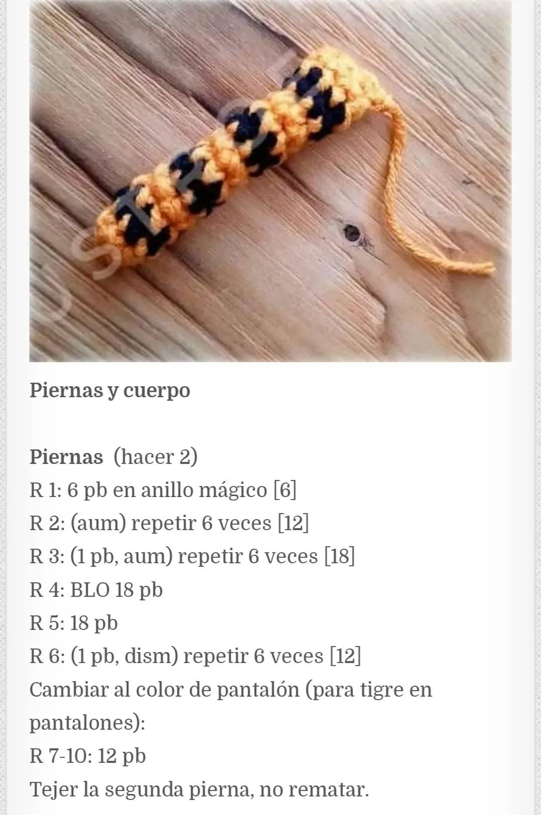 Amigurumi Pequeño Tigre Patrón Libre: Tutorial Completo de Móc Len Hình Con Hổ Nhỏ