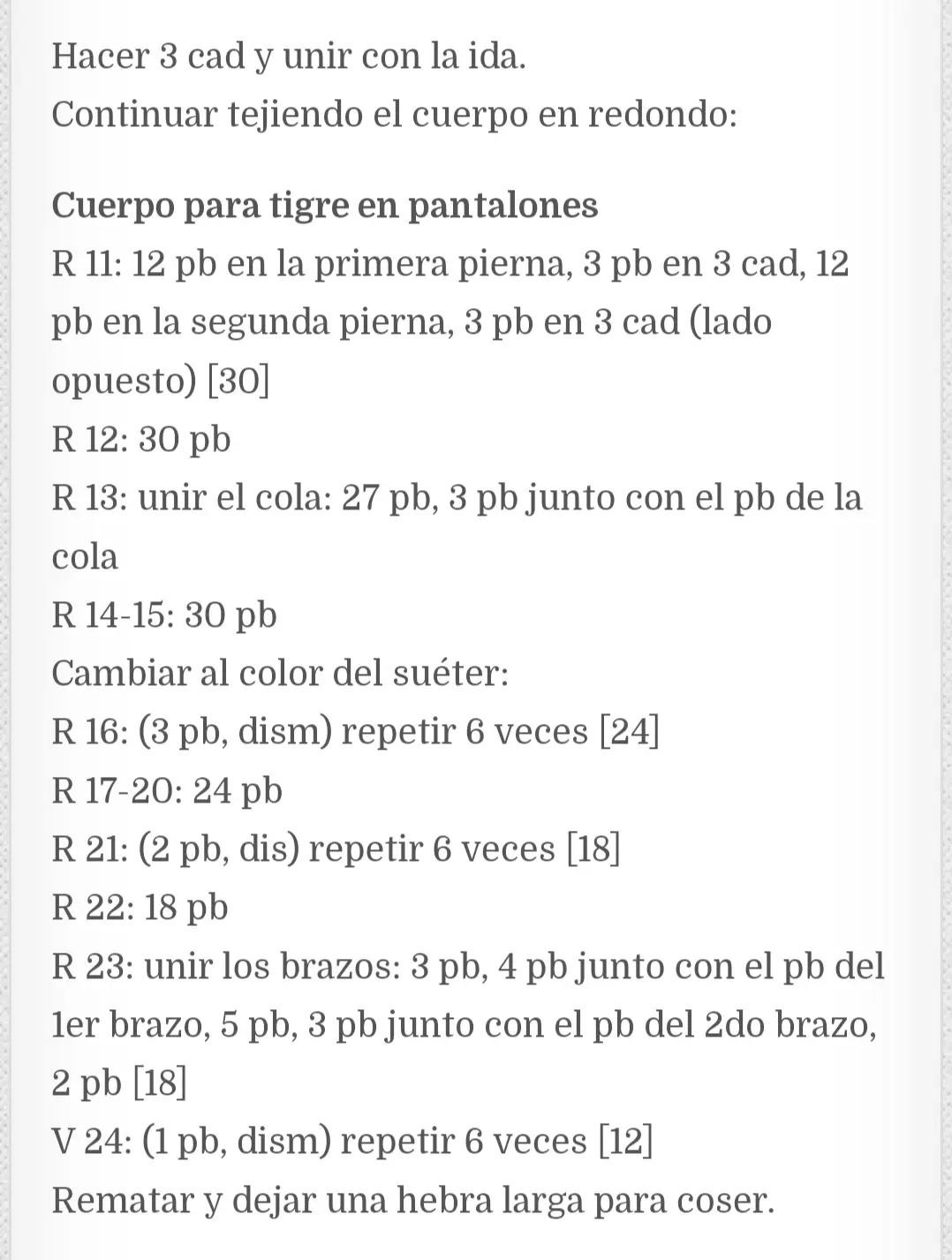 Amigurumi Pequeño Tigre Patrón Libre: Tutorial Completo de Móc Len Hình Con Hổ Nhỏ