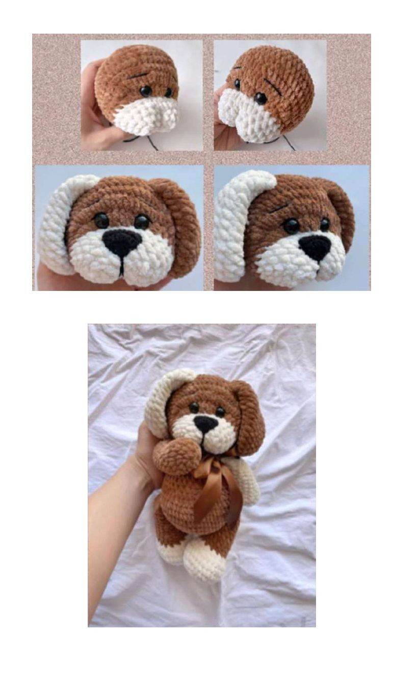 Amigurumi Perro de Peluche PDF Patrón Gratis