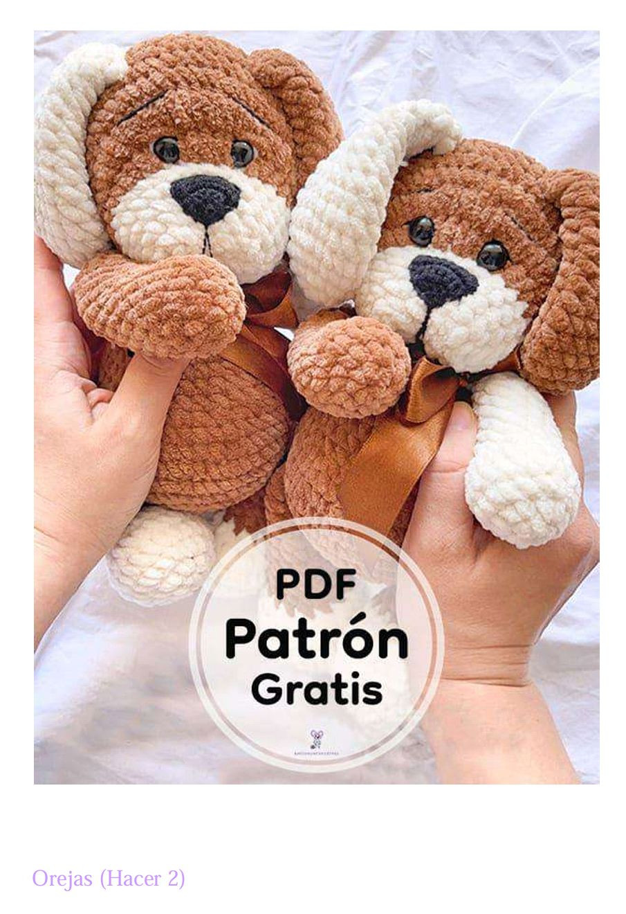 Amigurumi Perro de Peluche PDF Patrón Gratis