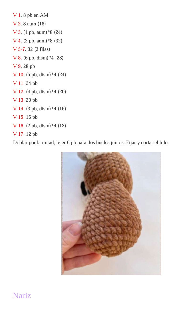 Amigurumi Perro de Peluche PDF Patrón Gratis