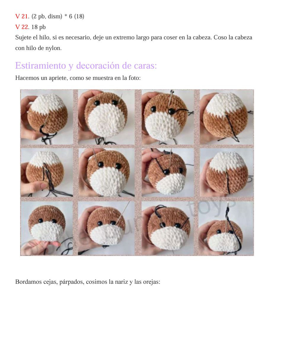 Amigurumi Perro de Peluche PDF Patrón Gratis
