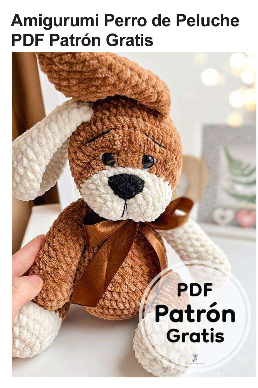 Amigurumi Perro de Peluche PDF Patrón Gratis