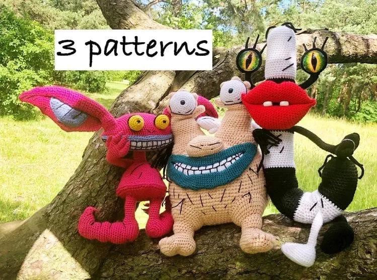 Amigurumi Pink Mosquito and Ickis Crochet Patterns Part 2