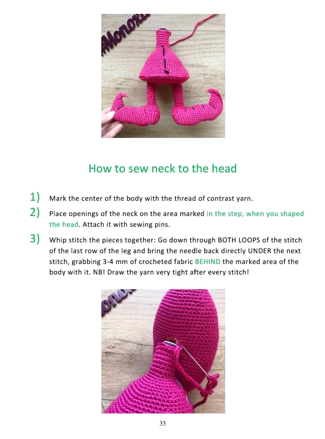 Amigurumi Pink Mosquito and Ickis Crochet Patterns Part 2