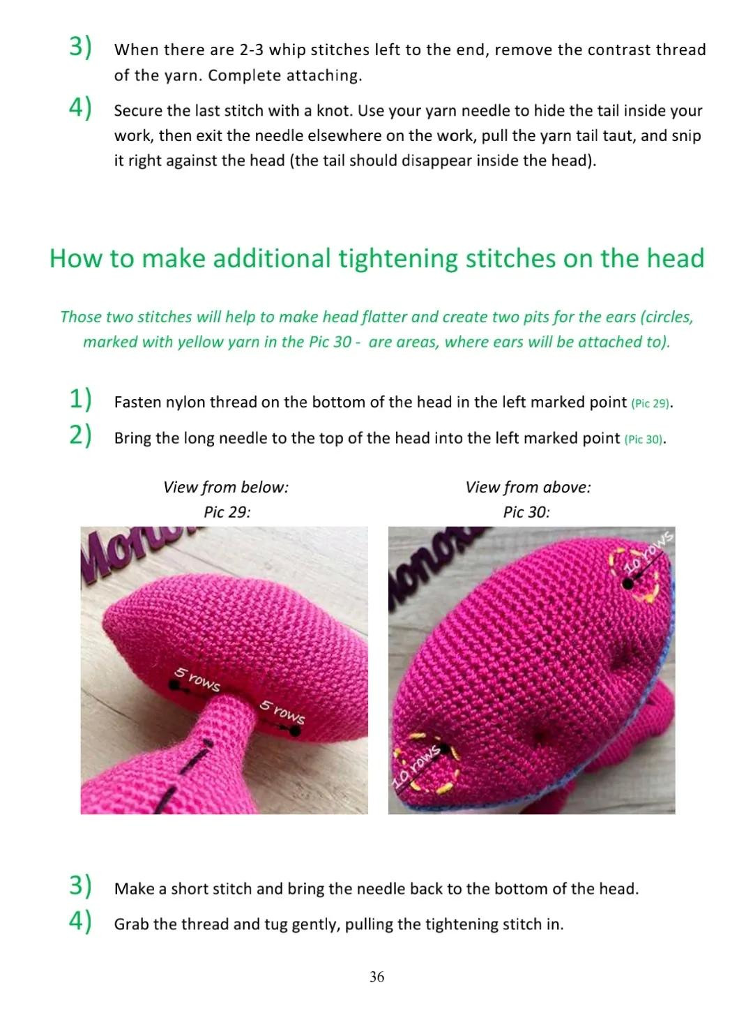 Amigurumi Pink Mosquito and Ickis Crochet Patterns Part 2