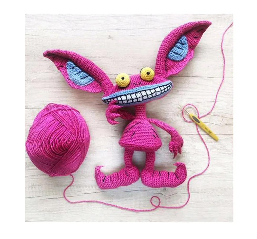Amigurumi Pink Mosquito and Ickis Crochet Patterns Part 2