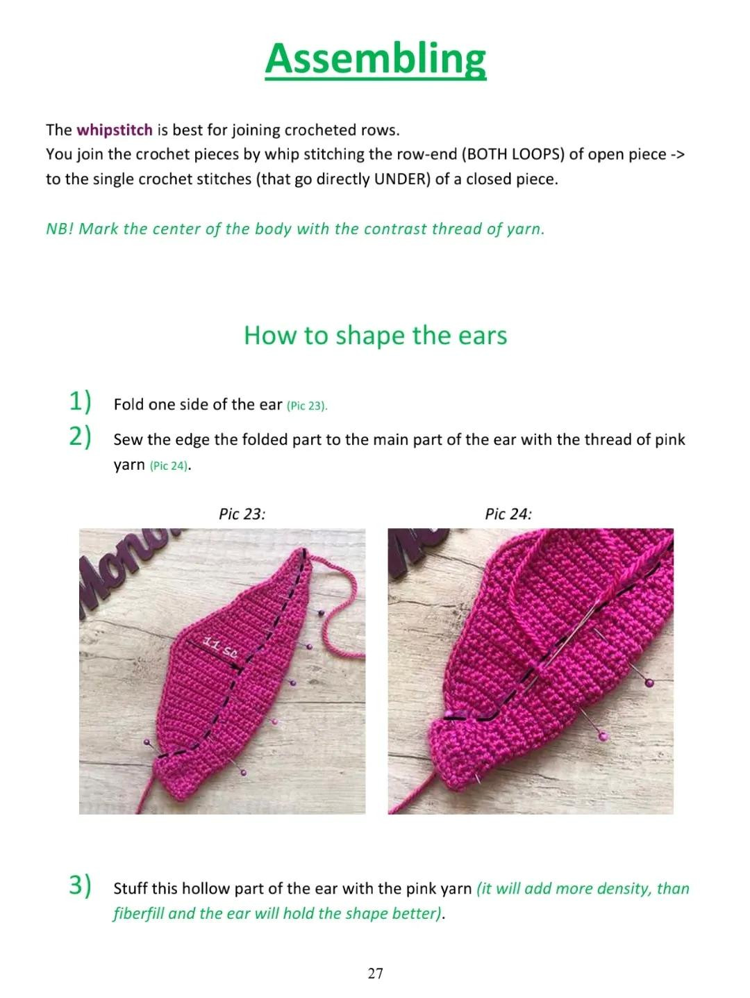 Amigurumi Pink Mosquito and Ickis Crochet Patterns Part 2