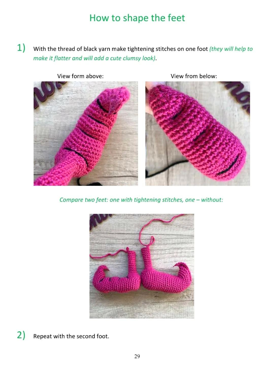 Amigurumi Pink Mosquito and Ickis Crochet Patterns Part 2