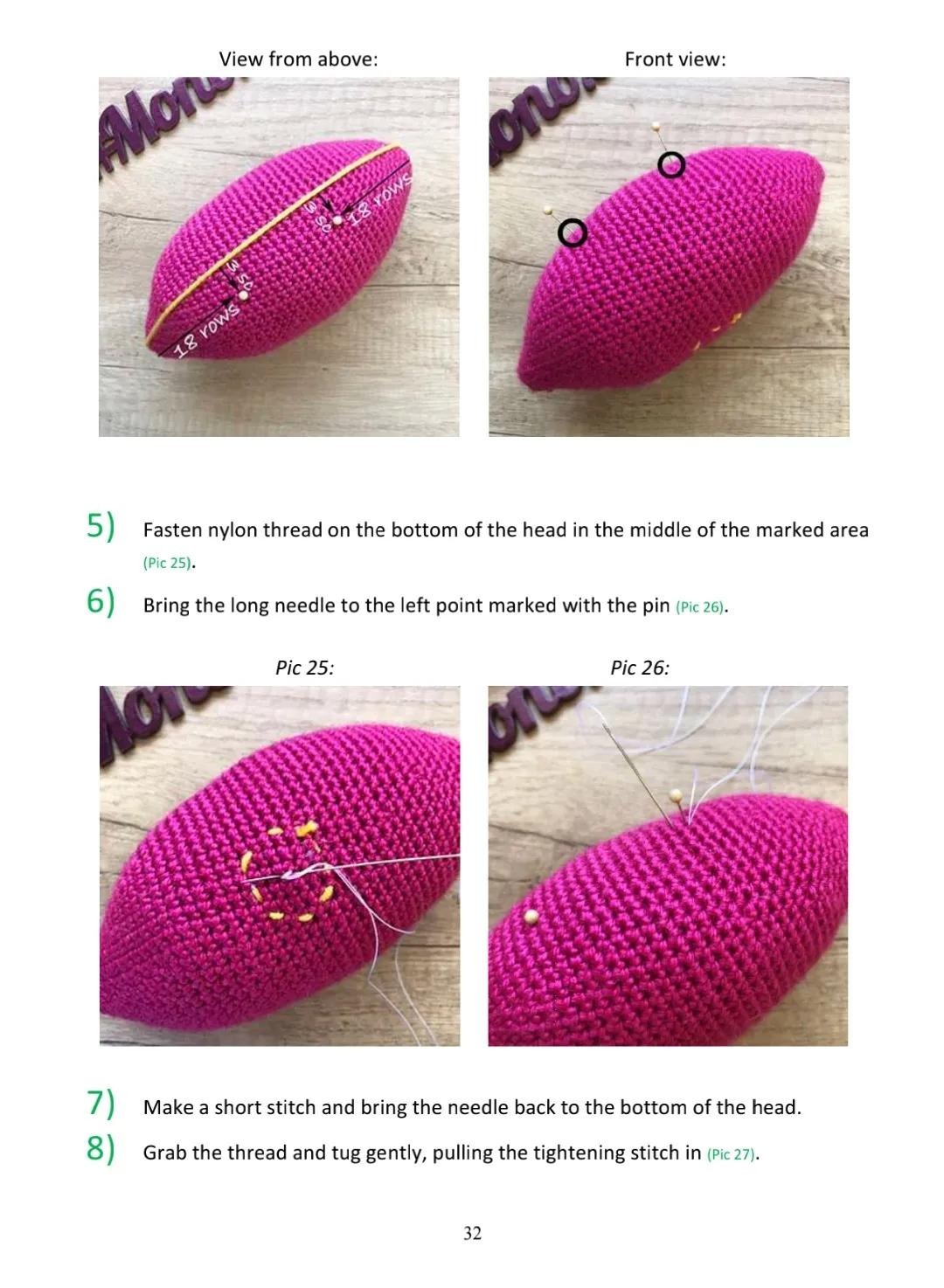 Amigurumi Pink Mosquito and Ickis Crochet Patterns Part 2