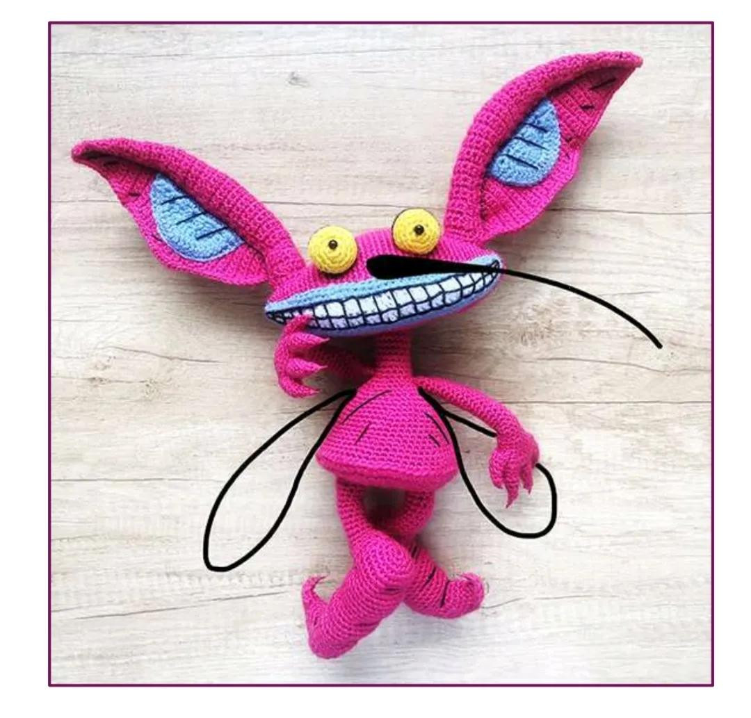 Amigurumi Pink Mosquito and Ickis Crochet Patterns Part 2