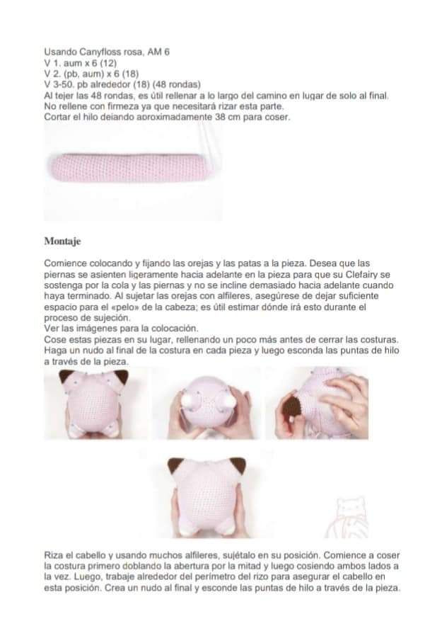 Amigurumi Pokemon Clefairy PDF Pattern Free