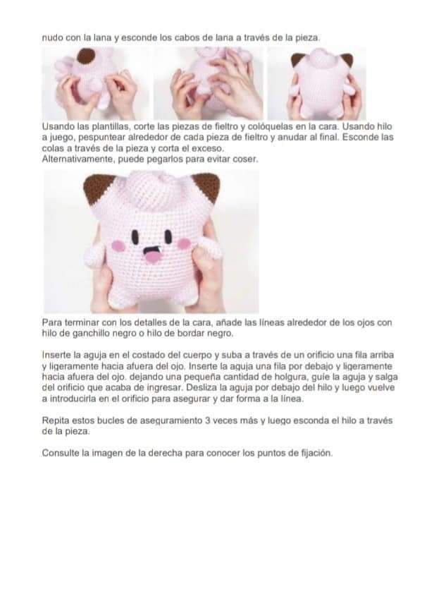 Amigurumi Pokemon Clefairy PDF Pattern Free
