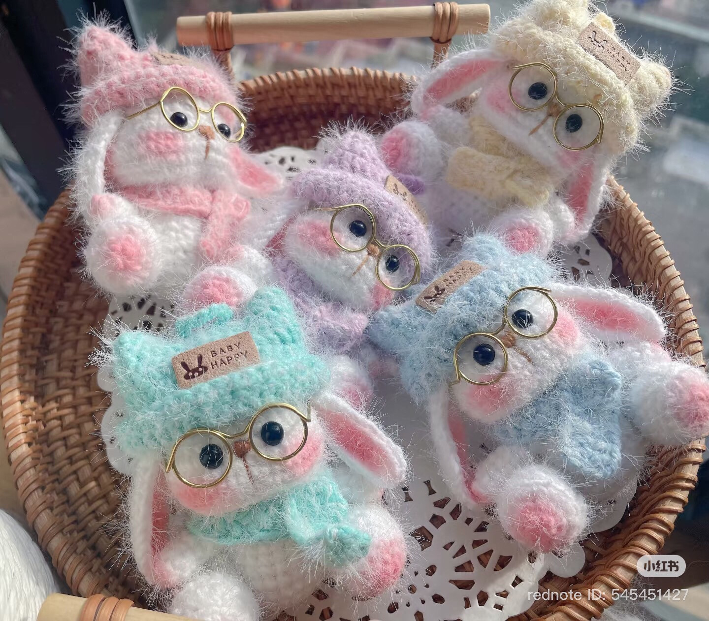 Amigurumi Rabbit Chart with Glasses and Hat Pattern