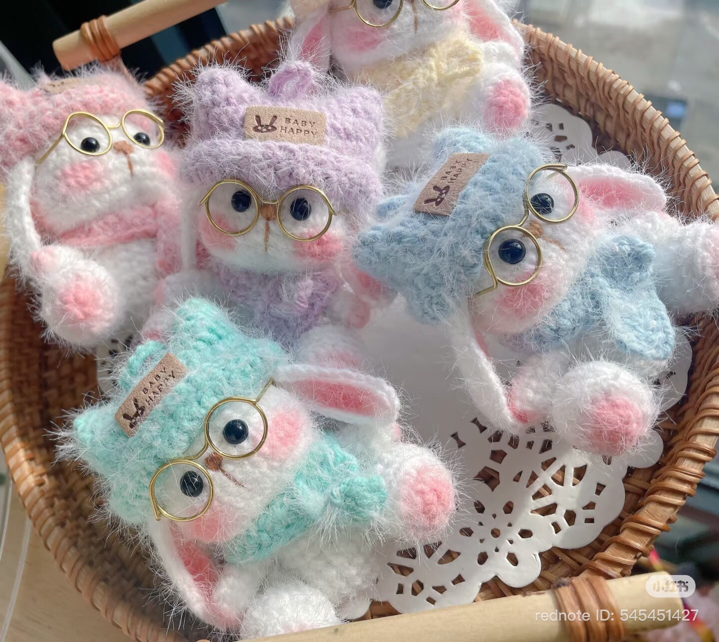 Amigurumi Rabbit Chart with Glasses and Hat Pattern