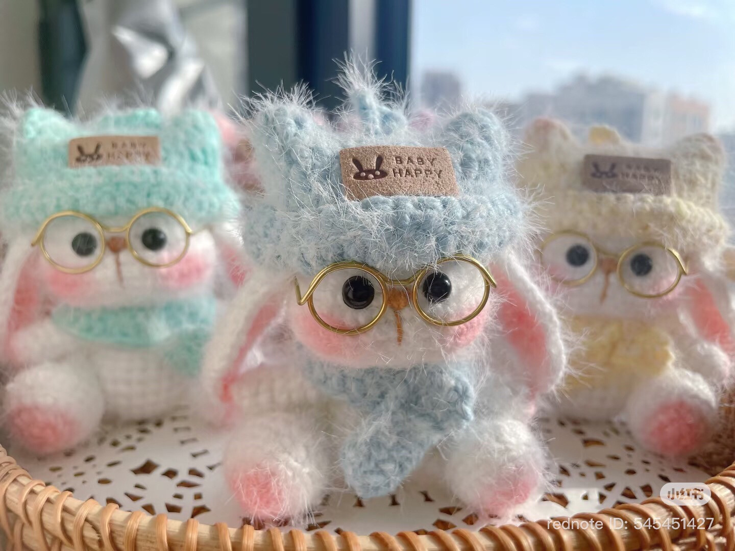 Amigurumi Rabbit Chart with Glasses and Hat Pattern