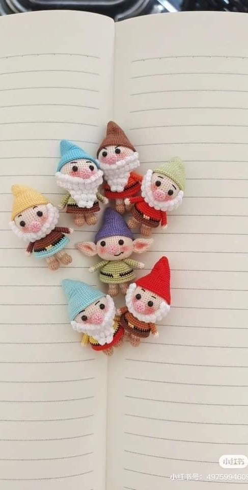 Amigurumi Seven Dwarfs Crochet Pattern Chart