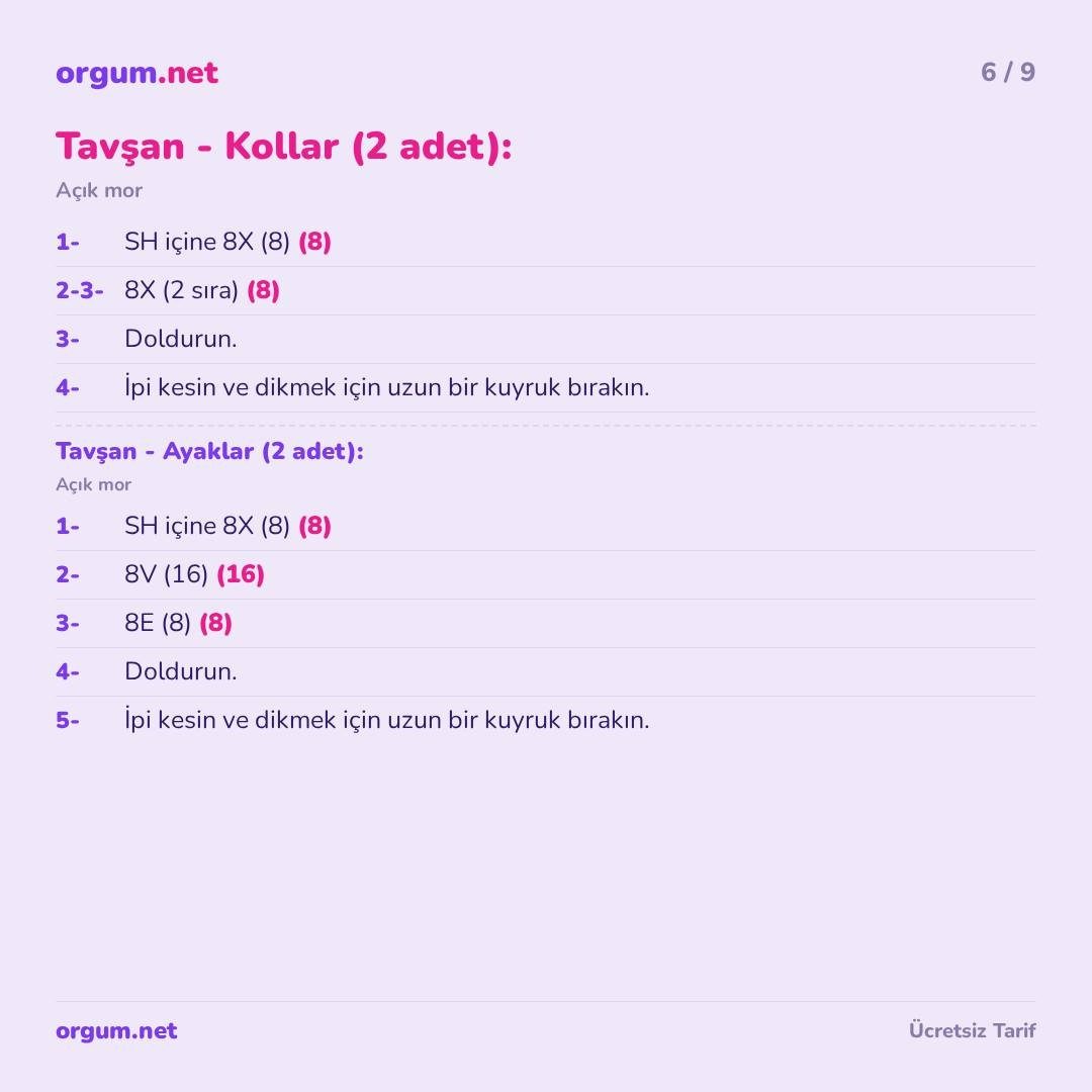 Amigurumi Tavşan ve Civciv İkili Set - Ücretsiz Manken Tarifi