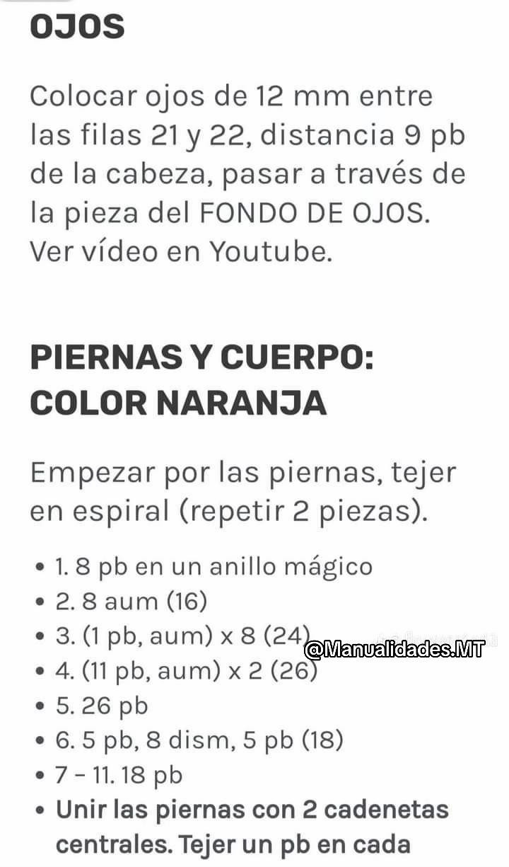 Amigurumi Tigre Tutorial Paso a Paso con Patrones