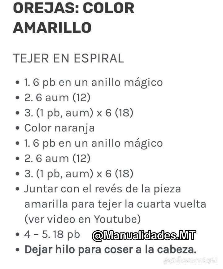 Amigurumi Tigre Tutorial Paso a Paso con Patrones