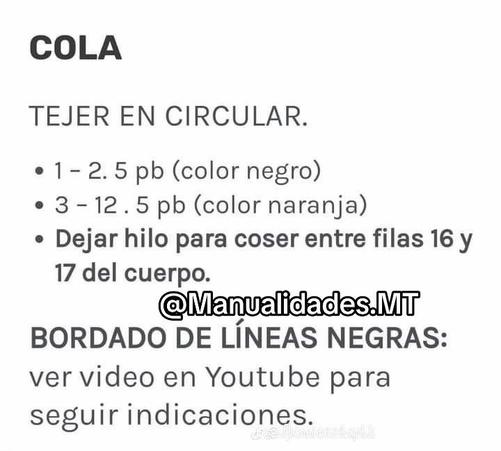 Amigurumi Tigre Tutorial Paso a Paso con Patrones